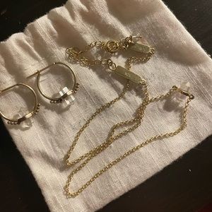 Krystle Knight Jewelry Set *Crystal necklace + matching earrings*